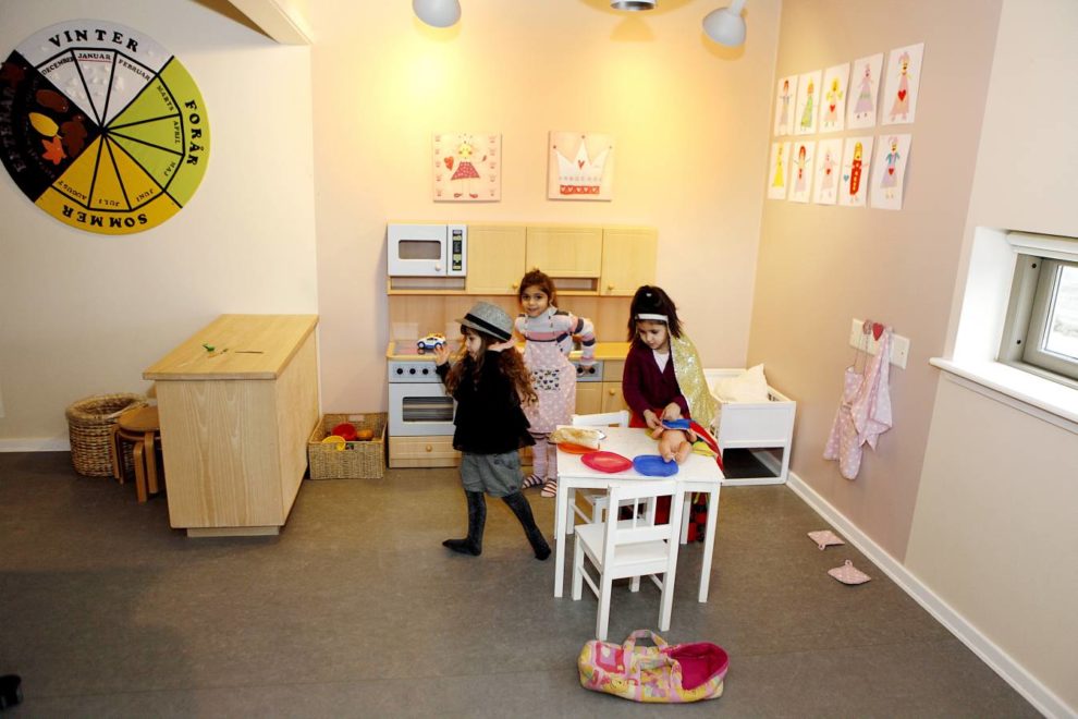 indretningen hjælpe med at opdele børnene