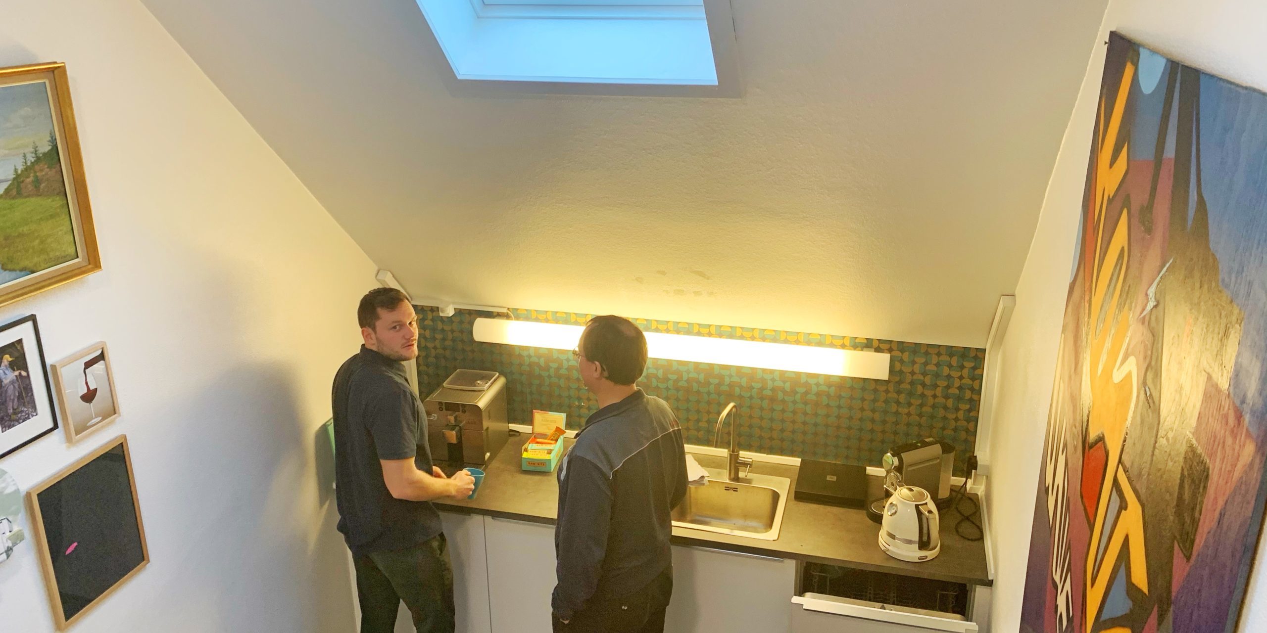 Område der fremmer de sociale forbindelser i virksomheden