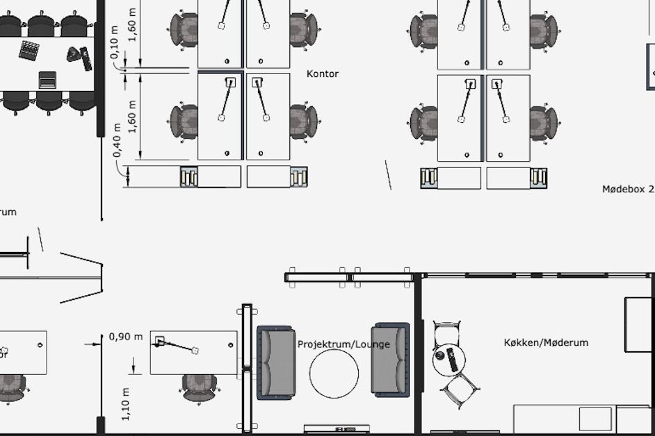 Flere medarbejdere uden flere kvadratmeter – sådan skaber du plads gennem strategisk indretning