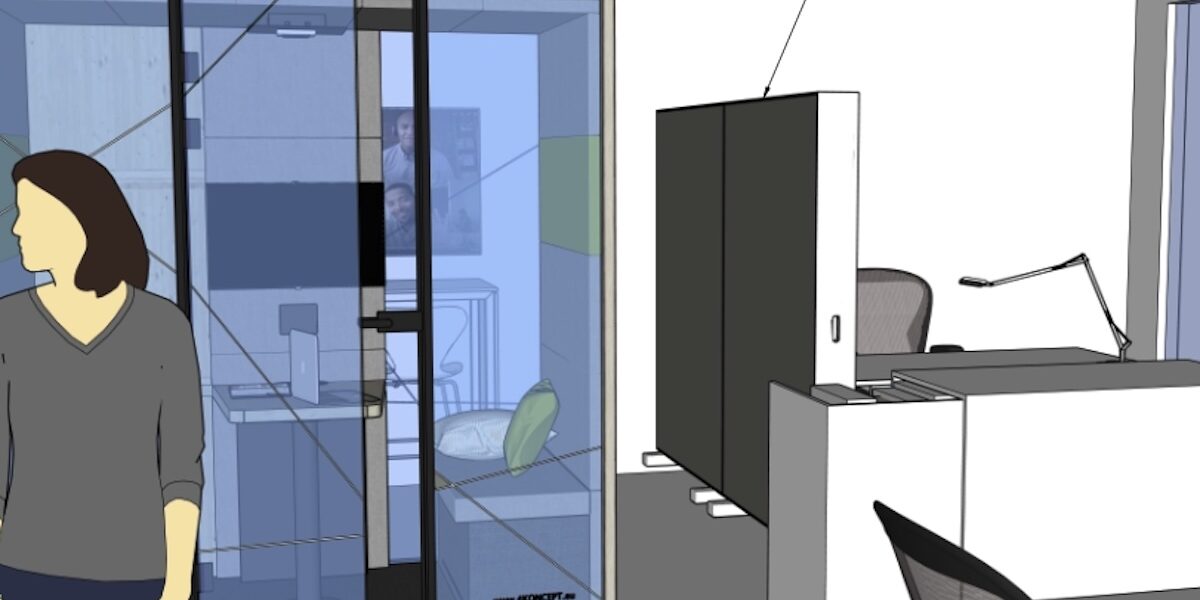 Tydelig zonering mellem koncentrationsarbejde, samarbejde og uformel dialog