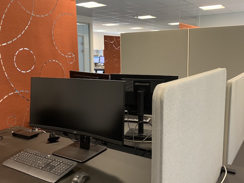 Kontorindretning ved flytning Lyddæmpning i åbne kontorer